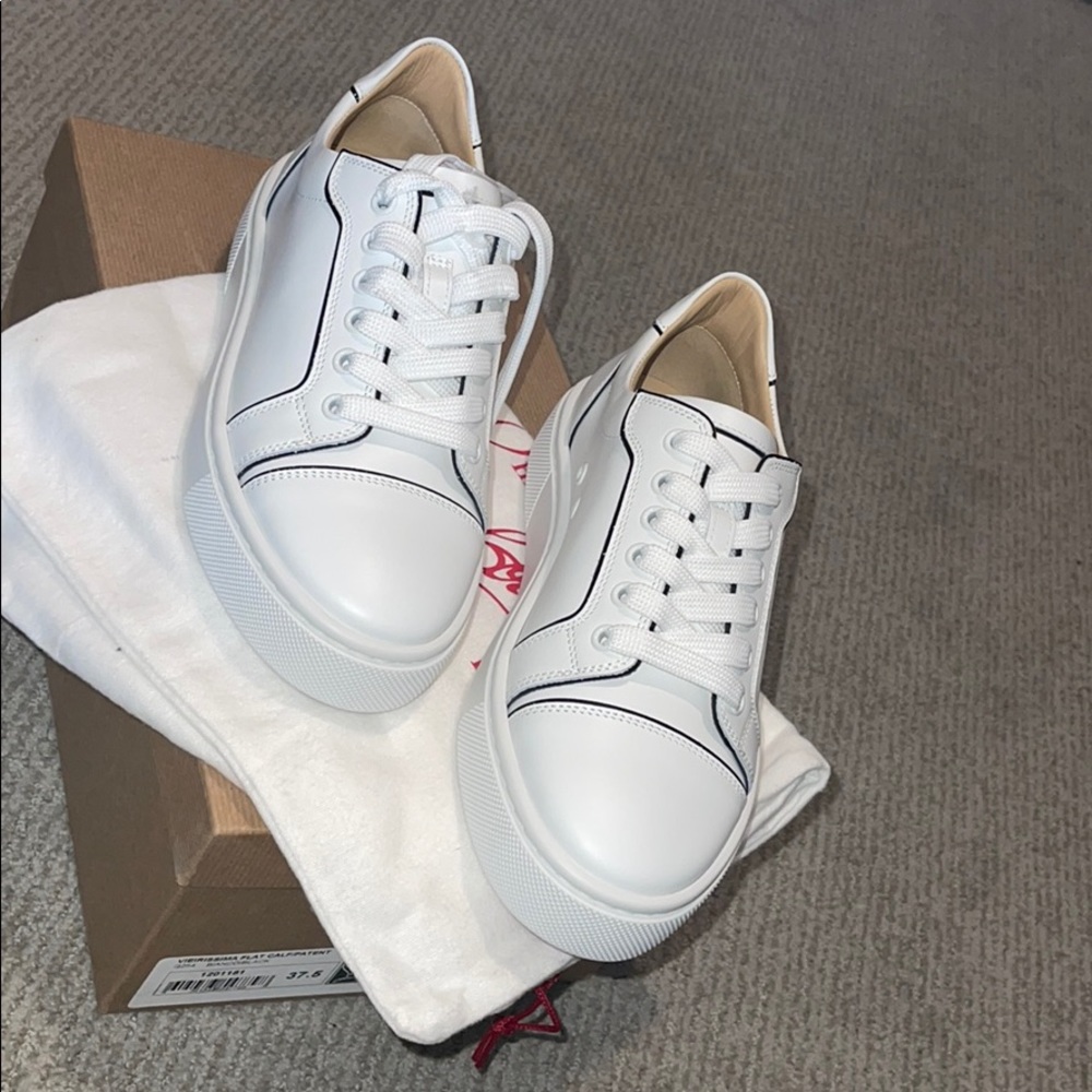 Christian Louboutin Vieirissima Flat Calf Sneakers
